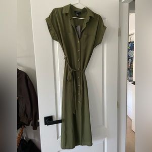 New Look green midi dress